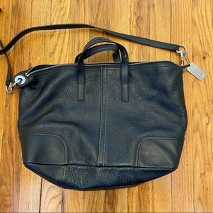 Black Leather Coach Bag